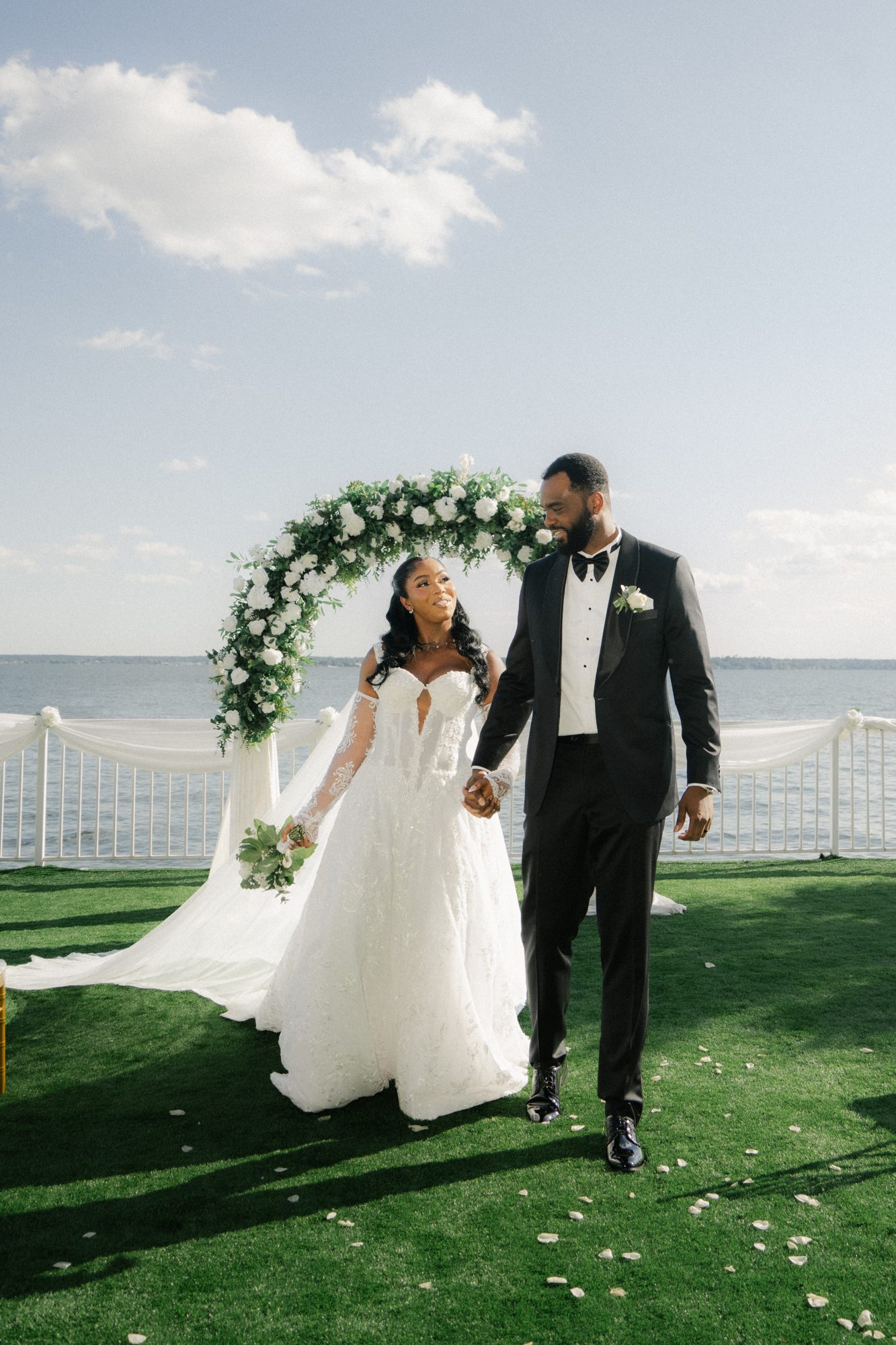 Chima and Goodness, wedding couple by Villa Productions