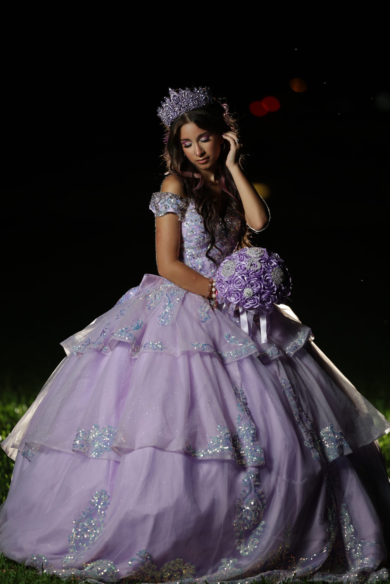 Jimena's quinceañera at night